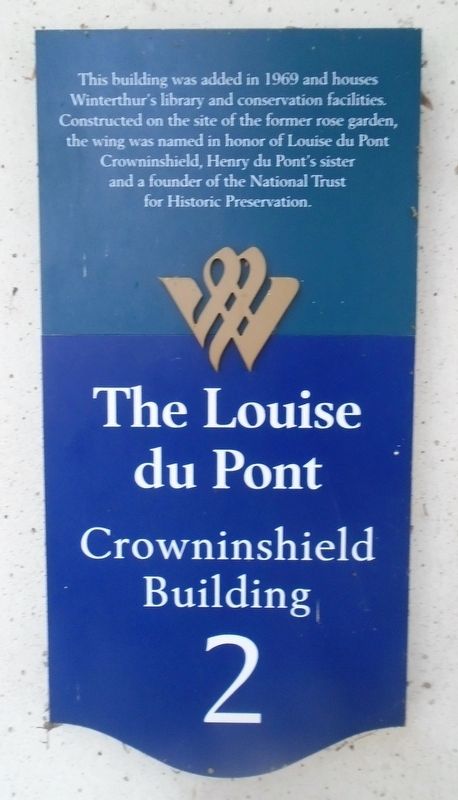 The Louise du Pont Crowninshield Building Marker image. Click for full size.