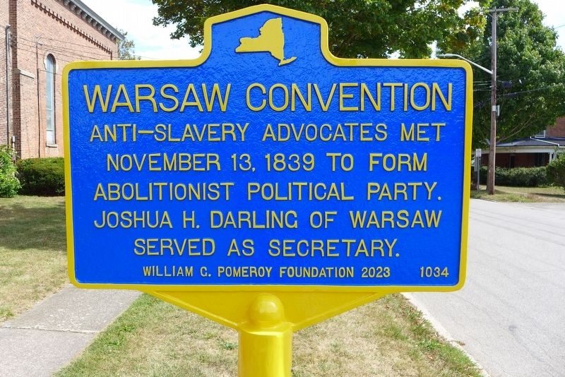 Warsaw Convention Marker. Click for full size. Warsaw Convention Marker image. Click for full size.