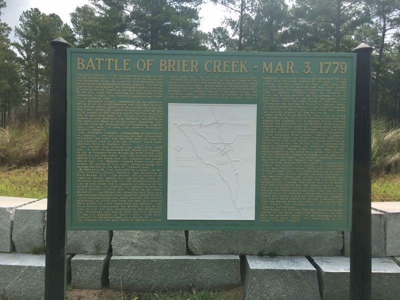 Battle of Brier Creek Marker image. Click for full size.