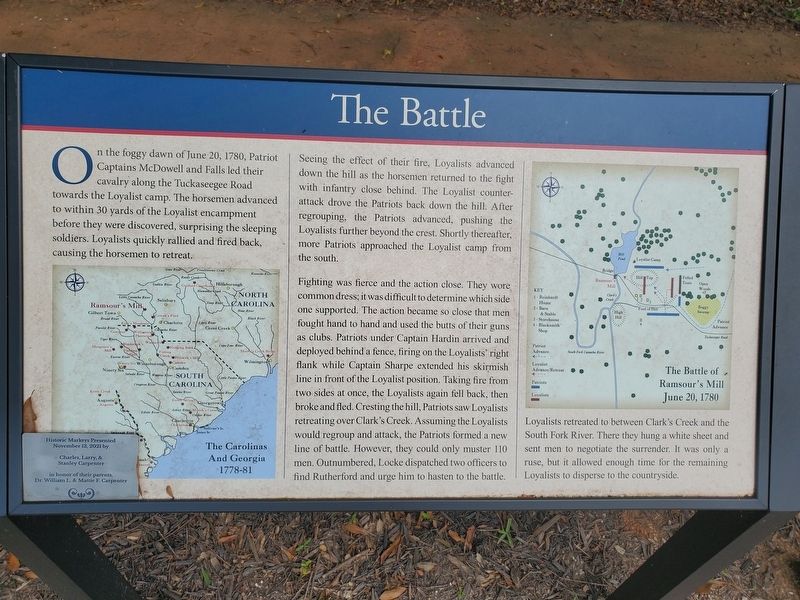 The Battle Marker. Click for full size. The Battle Marker image. Click for full size.