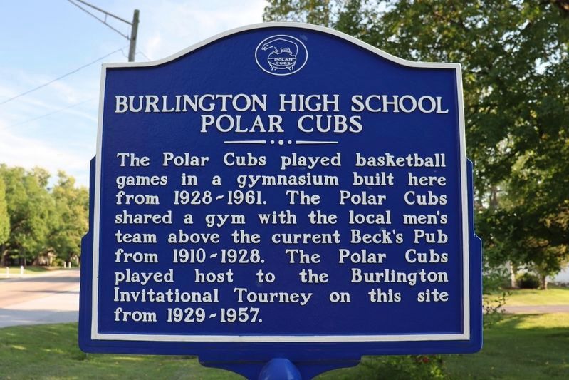 Burlington High School Polar Cubs Marker image. Click for full size.