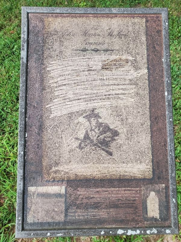 The John Martin Shuford Gravesite Marker image. Click for full size.