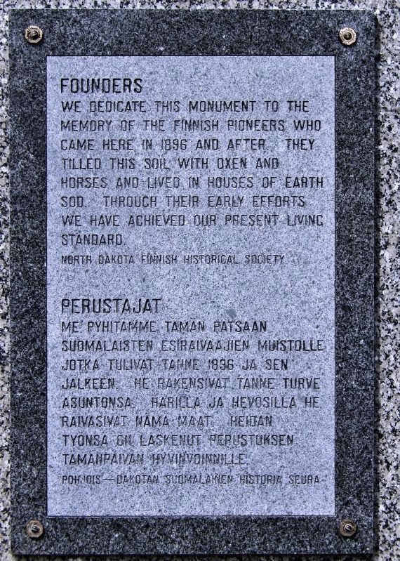 Finnish Pioneer Marker image. Click for full size.