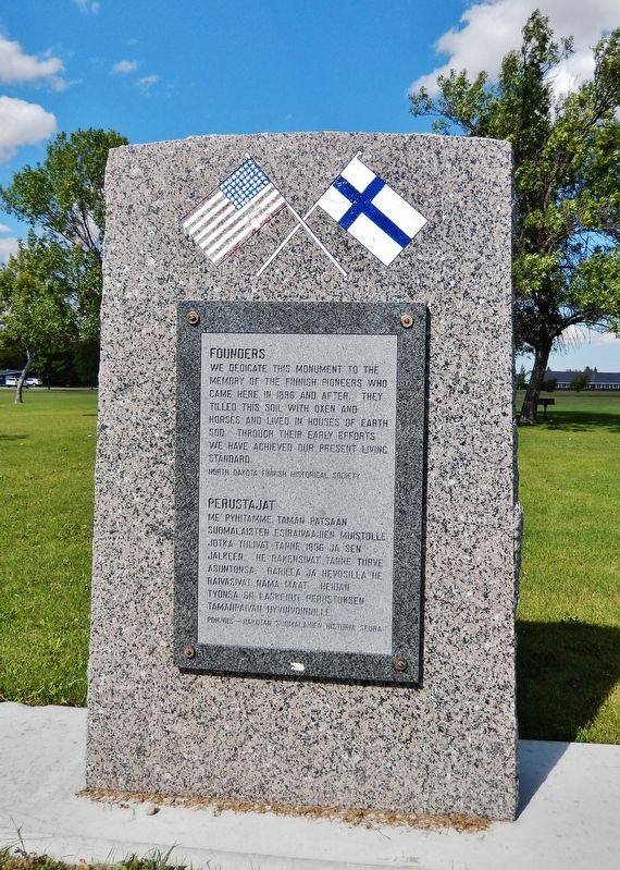 Finnish Pioneer Monument image. Click for full size.