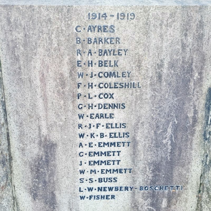 Cookham War Memorial. Click for full size. Cookham War Memorial image. Click for full size.