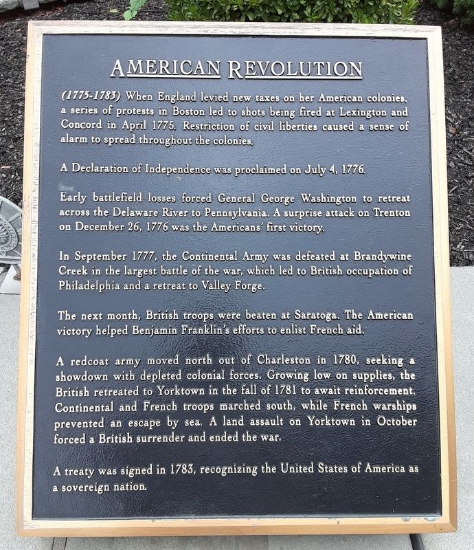 American Revolution Marker image. Click for full size.