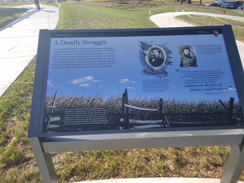 A Deadly Struggle Marker image. Click for full size.