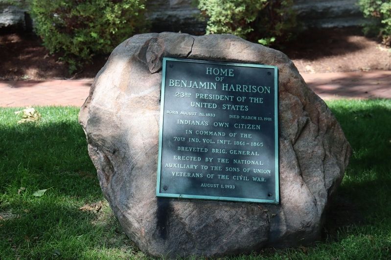 Home of Benjamin Harrison Marker. Click for full size. Home of Benjamin Harrison Marker image. Click for full size.