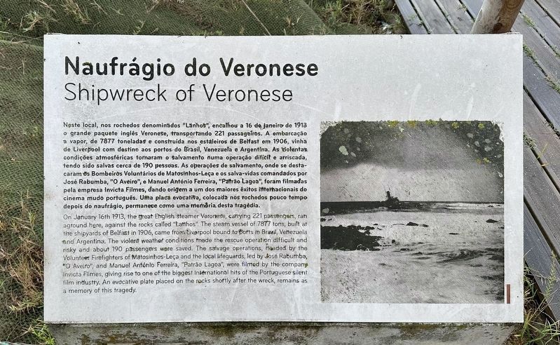 Naufrgio de Veronese / Shipwreck of Veronese Marker image. Click for full size.