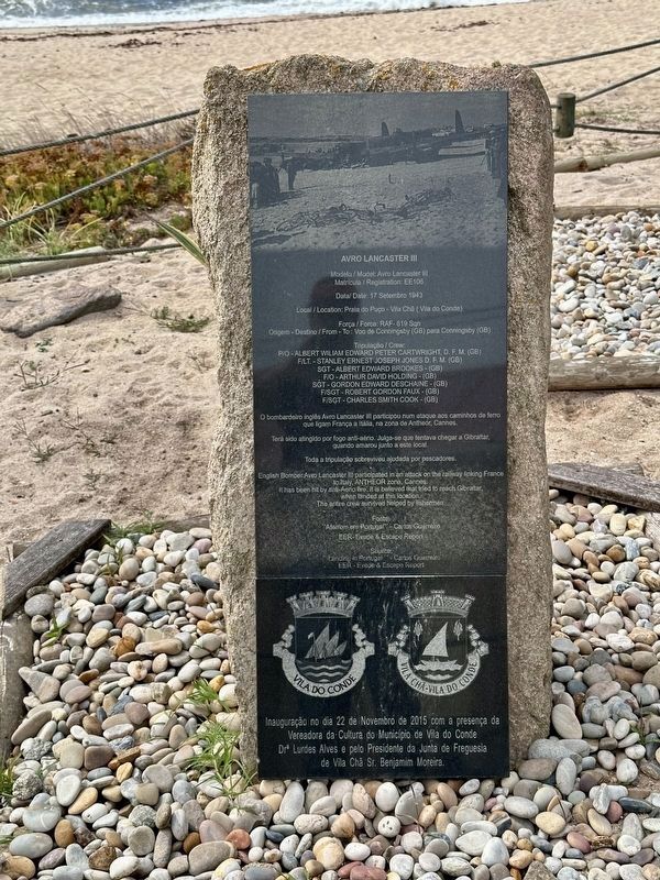 Avro Lancaster III Crash Marker. Click for full size. Avro Lancaster III Crash Marker image. Click for full size.