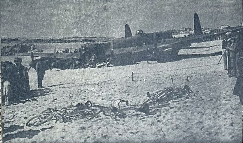 Avro Lancaster III Crash - photo on marker image. Click for full size.