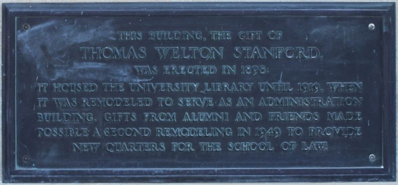 Wallenberg Hall Marker. Click for full size. Wallenberg Hall Marker image. Click for full size.