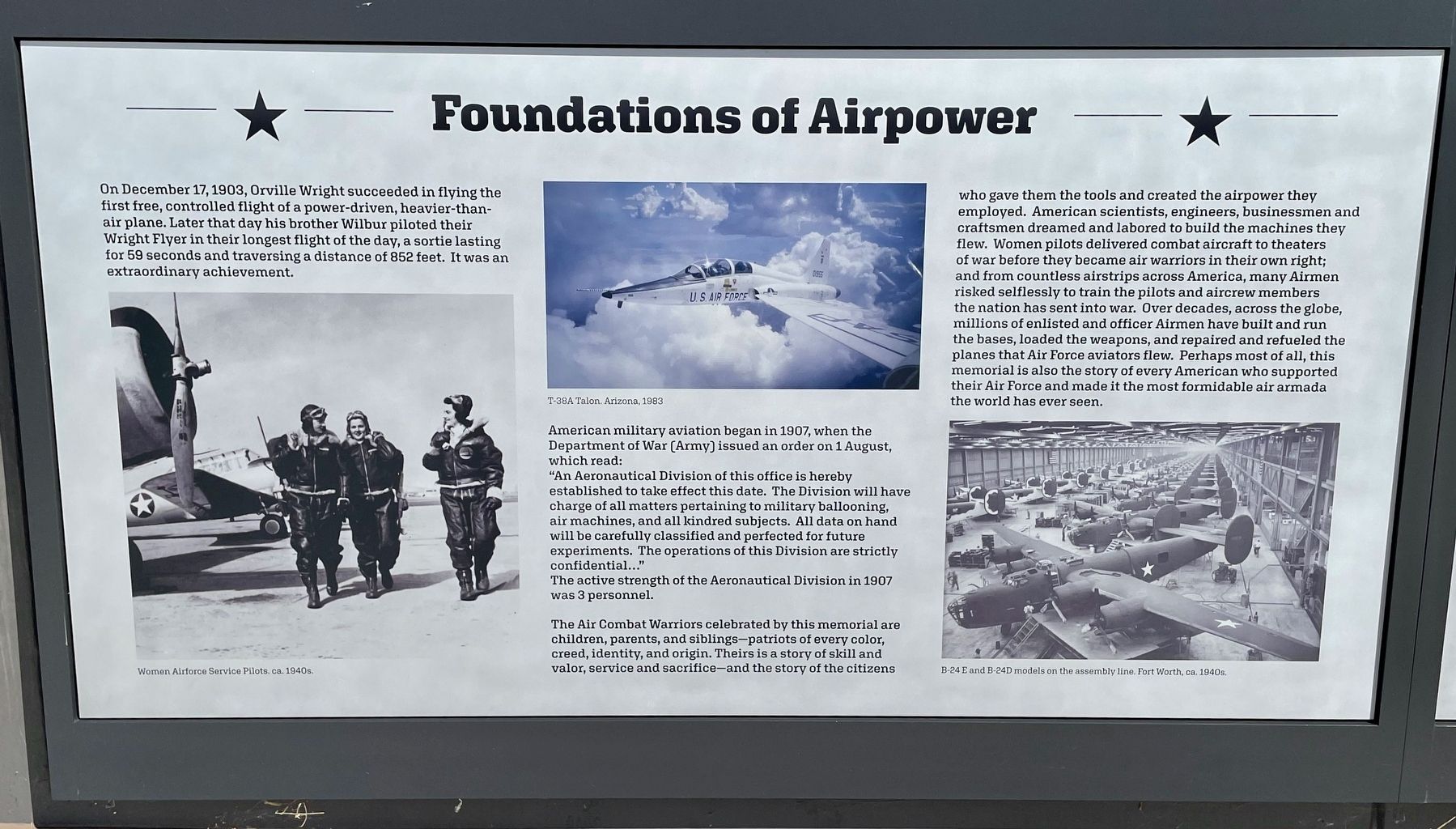 Foundations of Air Power Marker image. Click for full size.