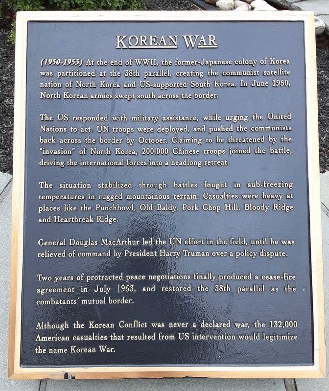 Korean War Marker image. Click for full size.