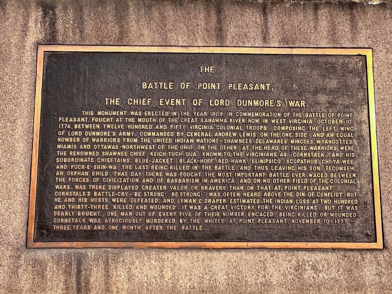 The Battle of Point Pleasant Marker image. Click for full size.