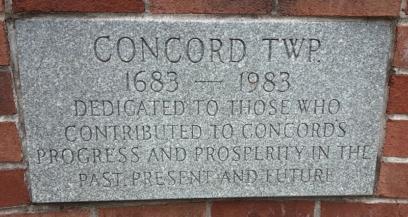 Concord Township Tricentennial Memorial. Click for full size. Concord Township Tricentennial Memorial image. Click for full size.
