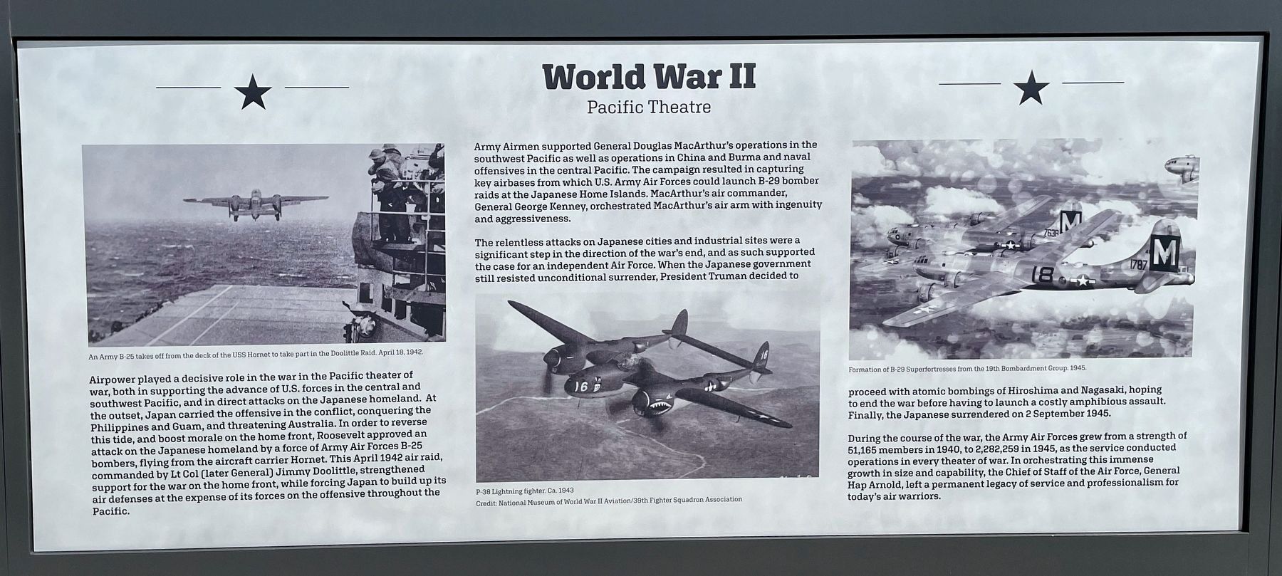 World War II - Pacific Marker. Click for full size. World War II - Pacific Marker image. Click for full size.