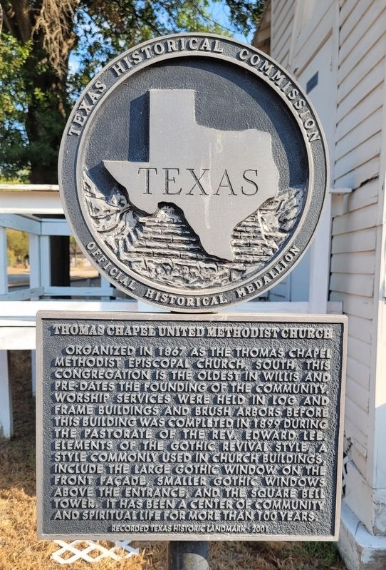 Thomas Chapel United Methodist Church Marker. Click for full size. Thomas Chapel United Methodist Church Marker image. Click for full size.