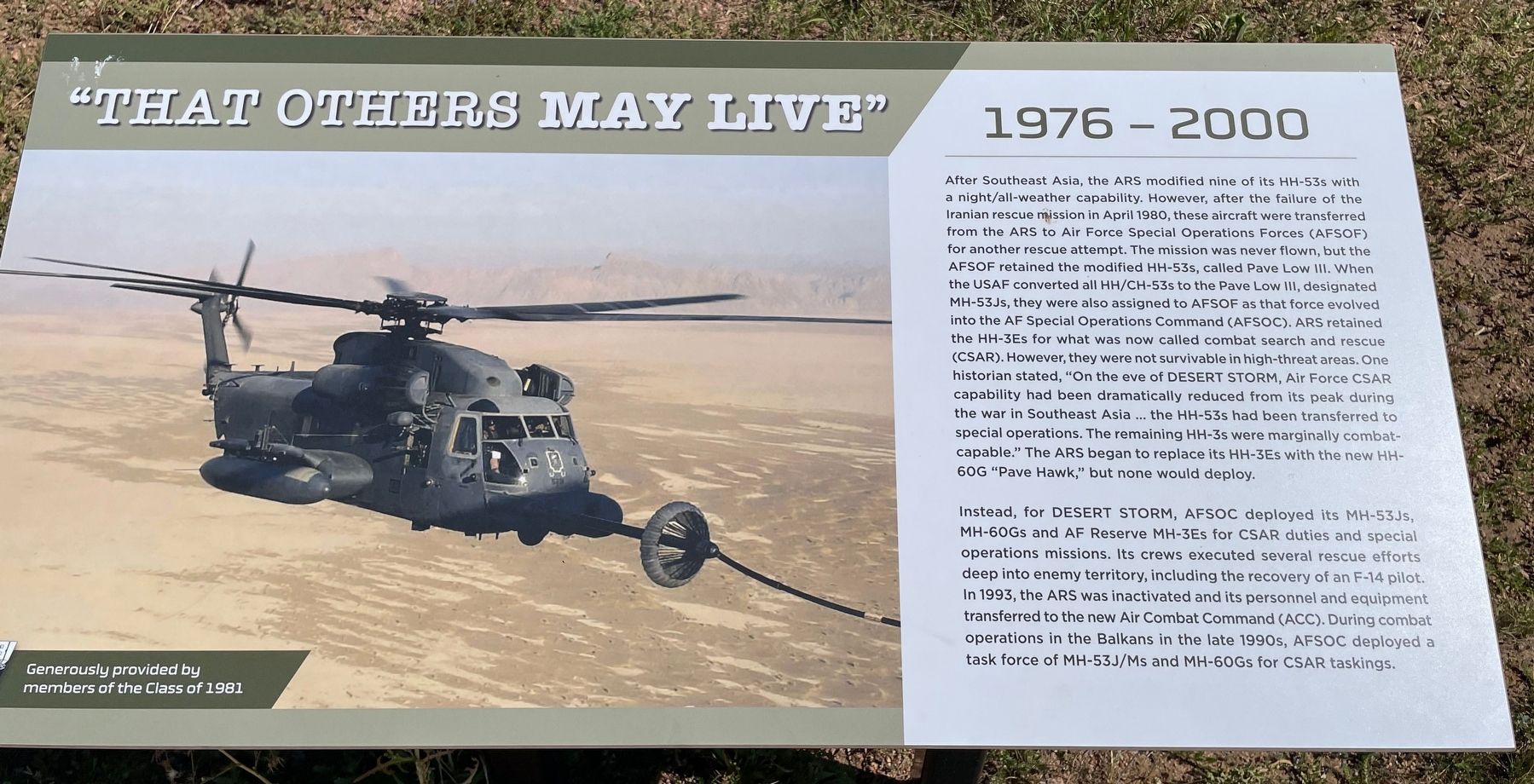 "That Others May Live" Marker image. Click for full size.