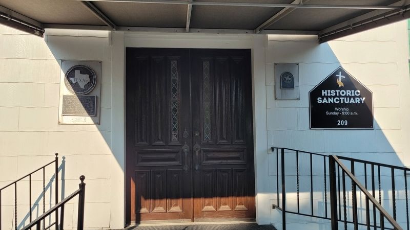 Entrance to the Willis Methodist Church. Click for full size. Entrance to the Willis Methodist Church image. Click for full size.