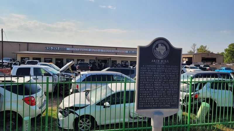 Akin Hill Marker. Click for full size. Akin Hill Marker image. Click for full size.