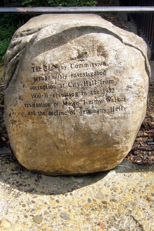The Seabury Commission Marker. Click for full size. The Seabury Commission Marker image. Click for full size.