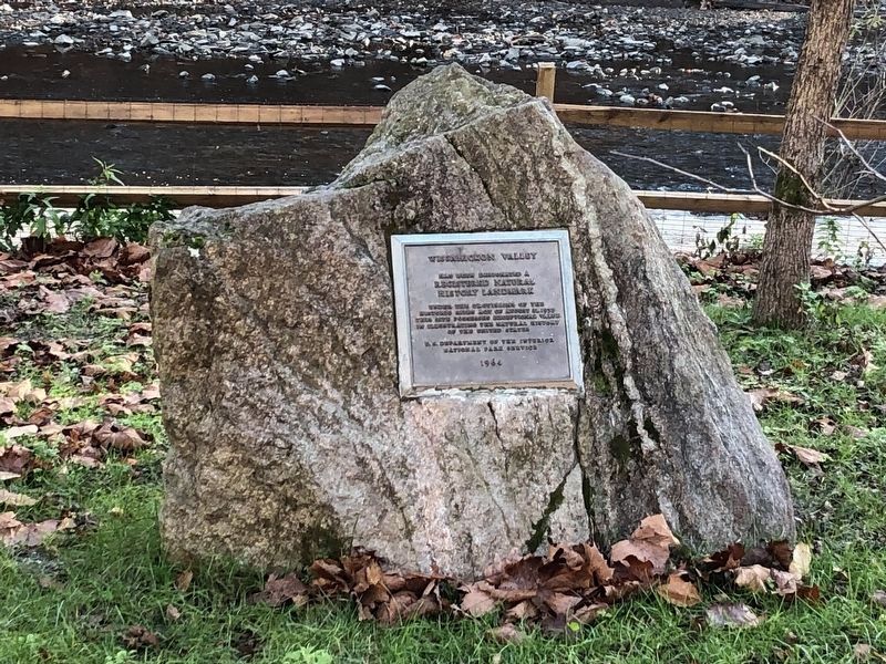 Nearby National Natural Landmark plaque. Click for full size. Nearby National Natural Landmark plaque image. Click for full size.