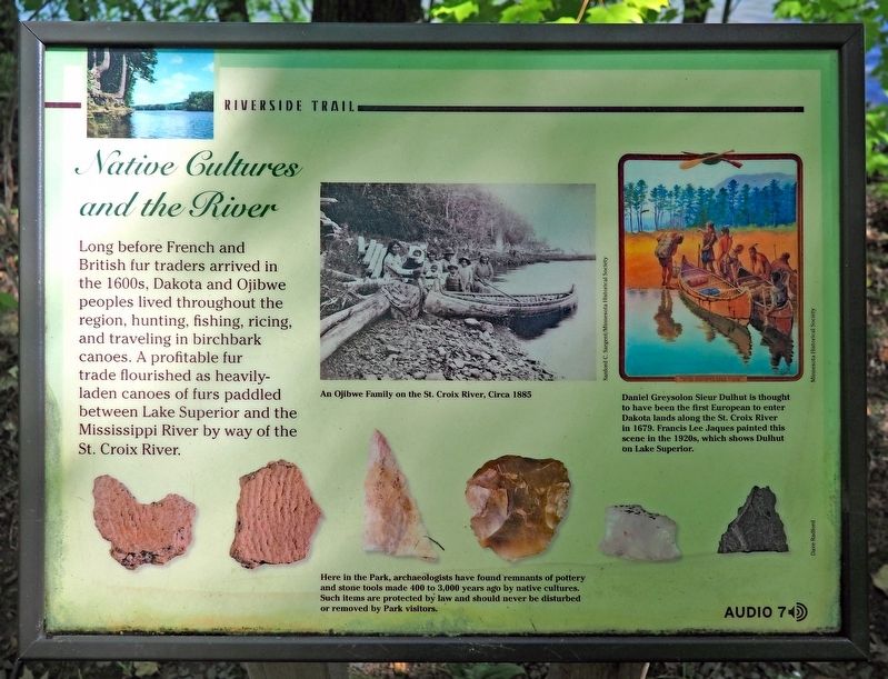 Native Cultures and the River Marker image. Click for full size.