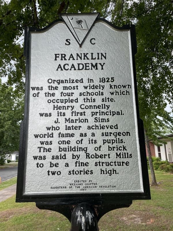 Franklin Academy side of marker image. Click for full size.
