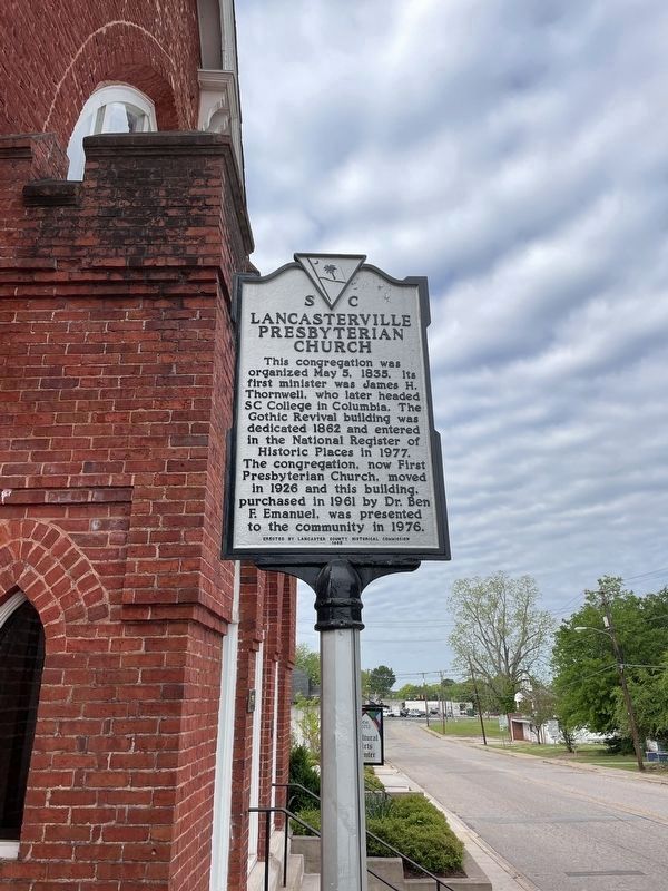 Lancasterville Presbyterian Church Marker (refurbished) image, Touch for more information