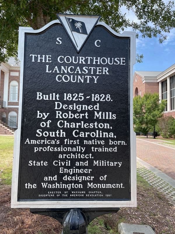 The Courthouse Lancaster County Marker (side 1) image. Click for full size.