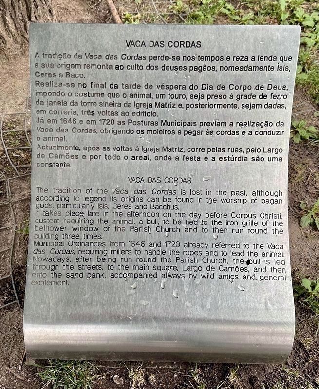Vaca das Cordas / Bull of the Ropes Marker. Click for full size. Vaca das Cordas / Bull of the Ropes Marker image. Click for full size.
