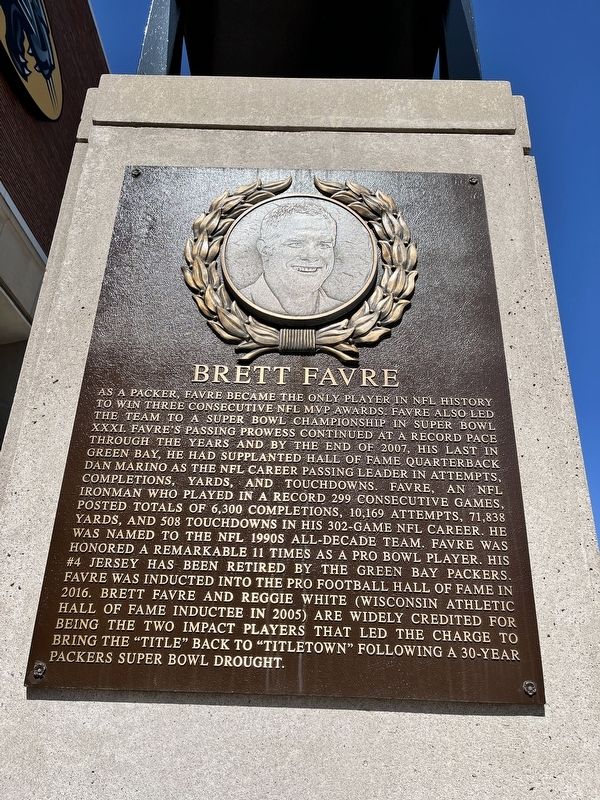 Brett Favre Marker image. Click for full size.