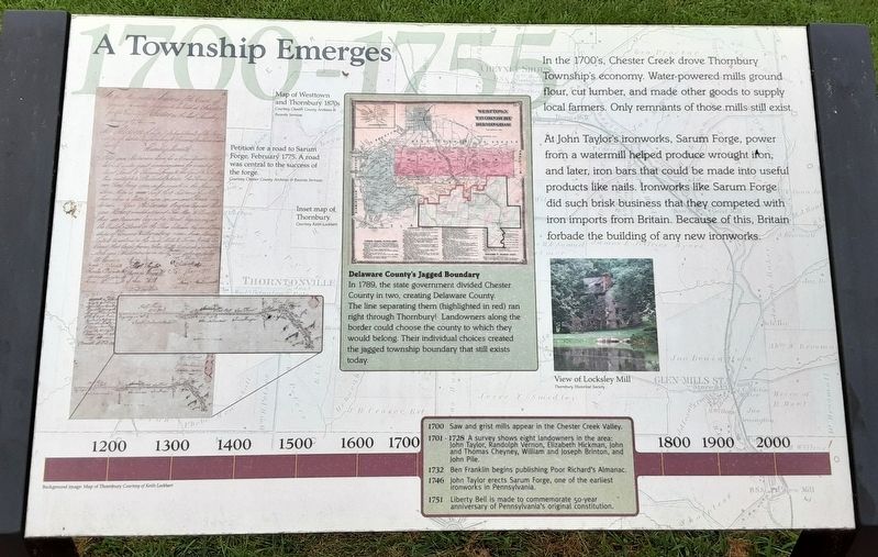 A Township Emerges Marker image. Click for full size.