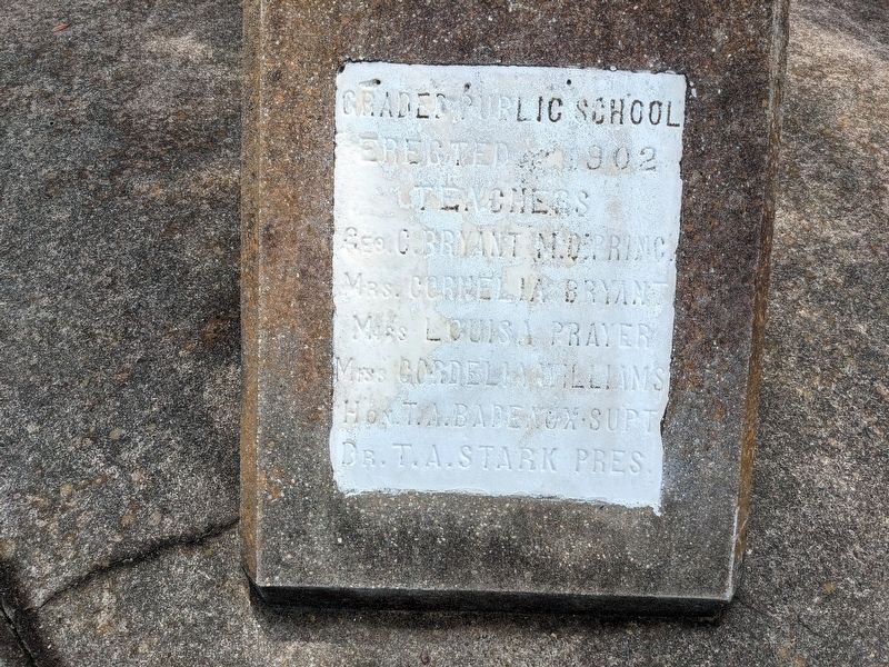 Cornerstone at base of marker. image. Click for full size.