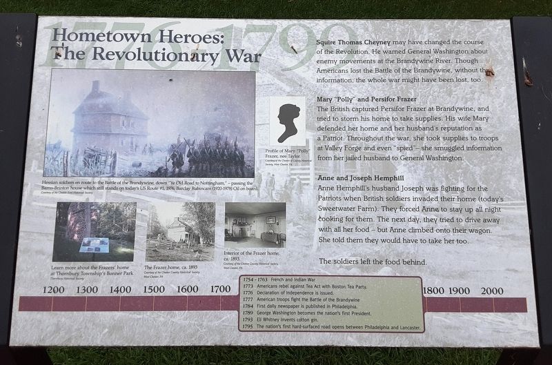 Hometown Heroes: The Revolutionary War Marker image. Click for full size.