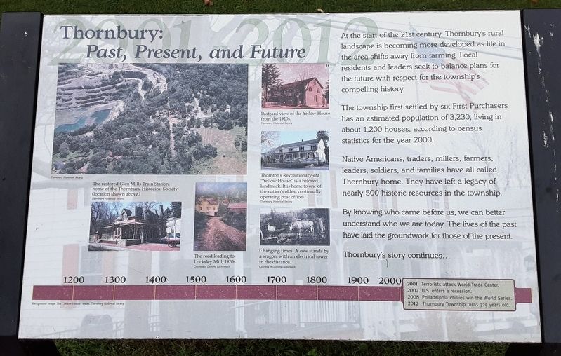 Thornbury: Past, Present, Future Marker image. Click for full size.