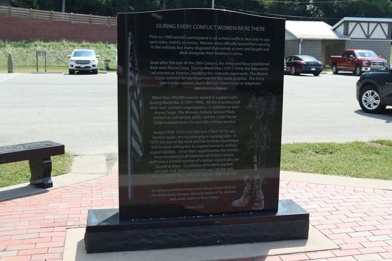 Honoring Women Veterans Marker. Click for full size. Honoring Women Veterans Marker image. Click for full size.