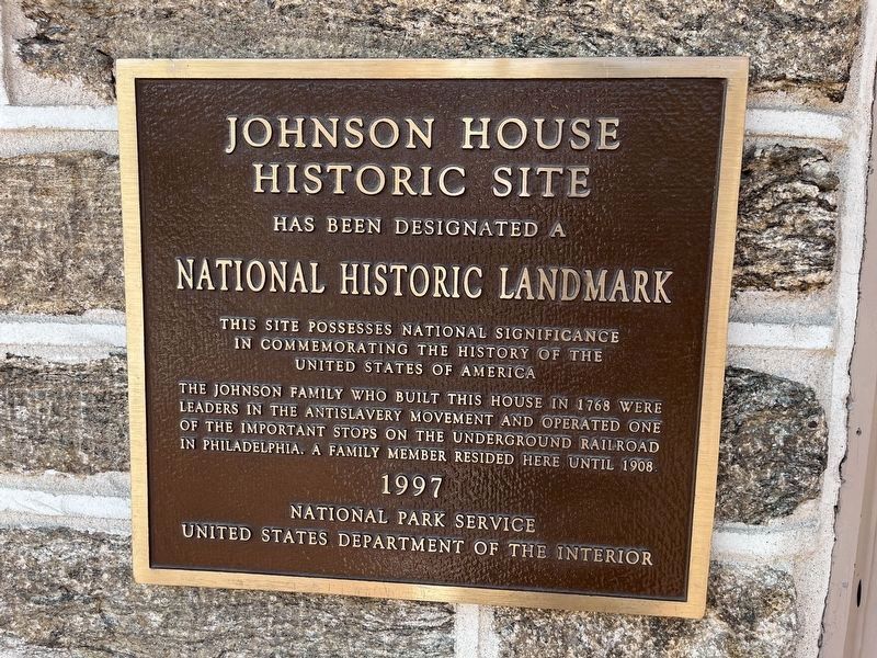 Johnson House Historic Site Marker image. Click for full size.