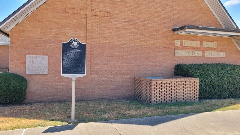 The A. Frank Smith United Methodist Church and Marker image. Click for full size.