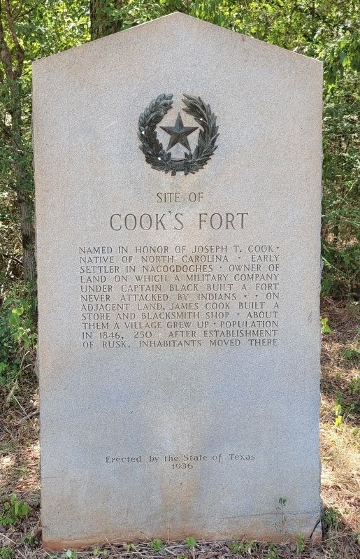 Site of Cook's Fort Marker image. Click for full size.