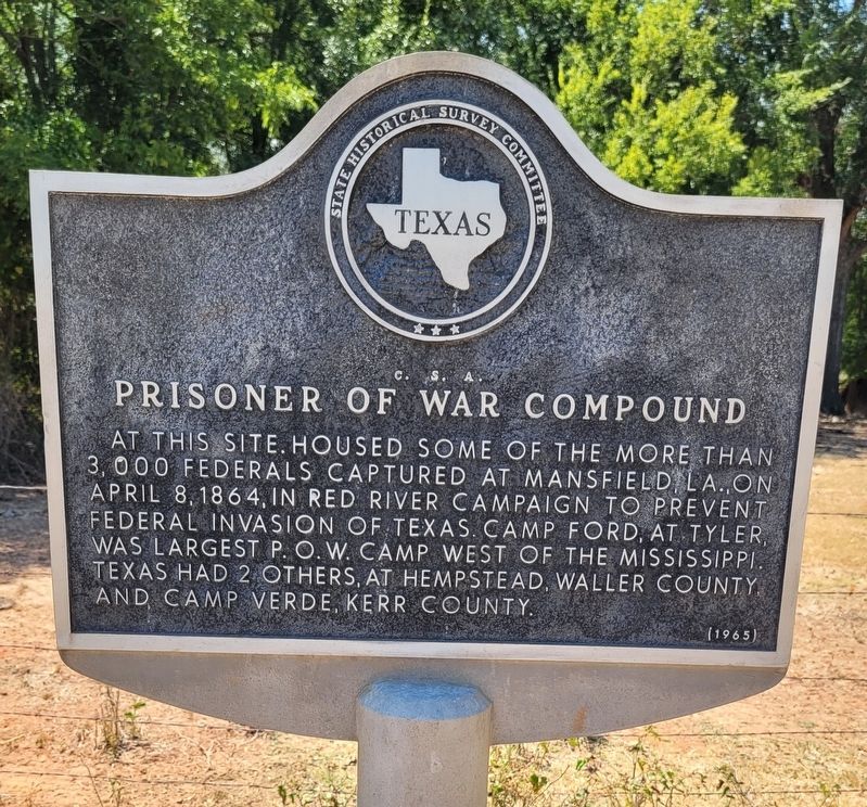 C.S.A. Prisoner of War Compound Marker image. Click for full size.
