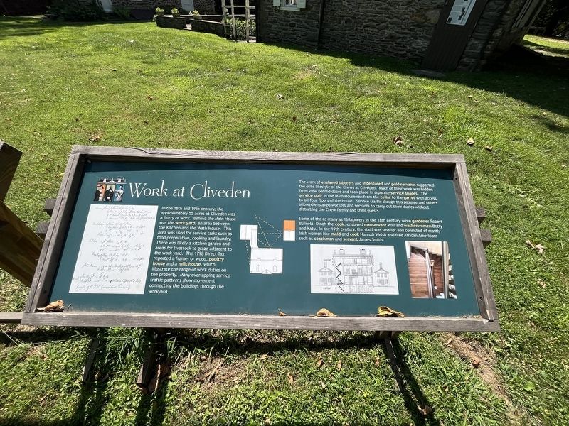 Work at Cliveden Marker image. Click for full size.