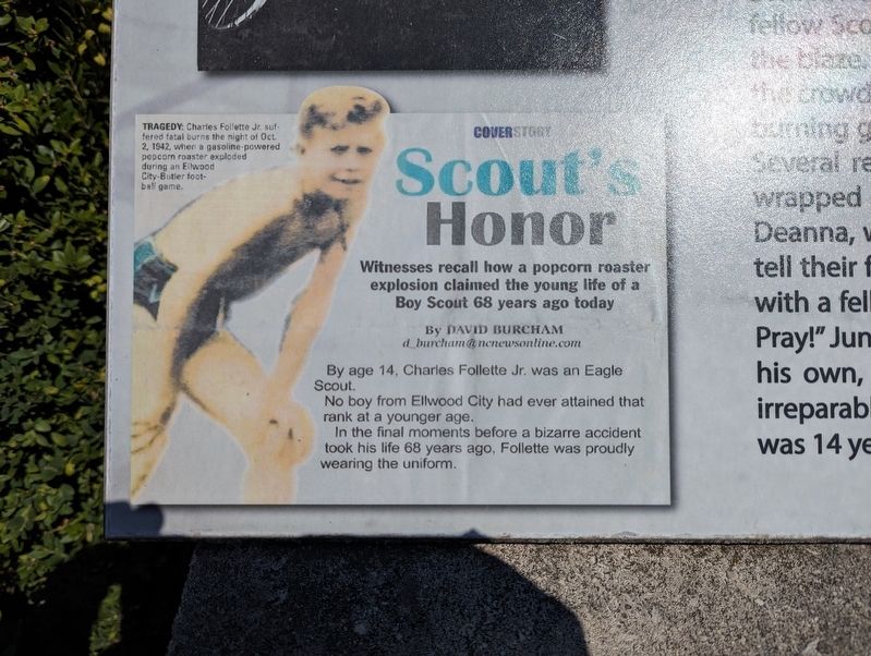 In Memory of Charles Follette, Jr. Marker image. Click for full size.