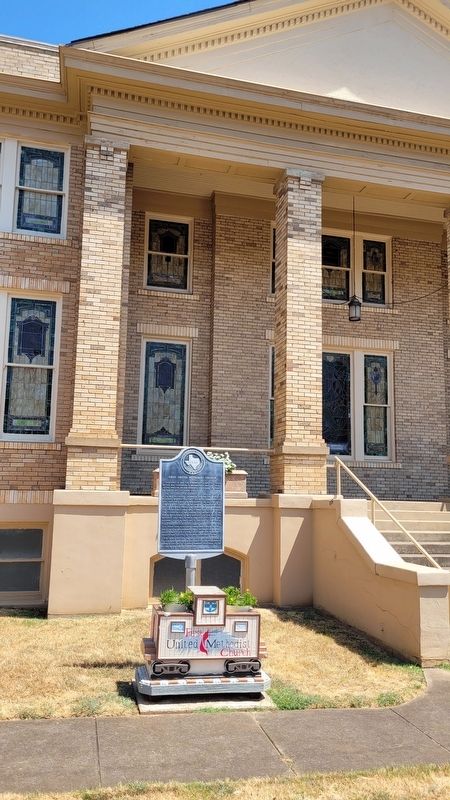 The First United Methodist Church of Rusk and Marker. Click for full size. The First United Methodist Church of Rusk and Marker image. Click for full size.