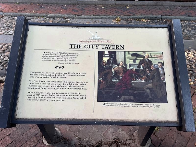 The City Tavern Marker. Click for full size. The City Tavern Marker image. Click for full size.