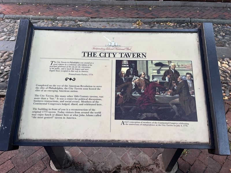 The City Tavern Marker image. Click for full size.