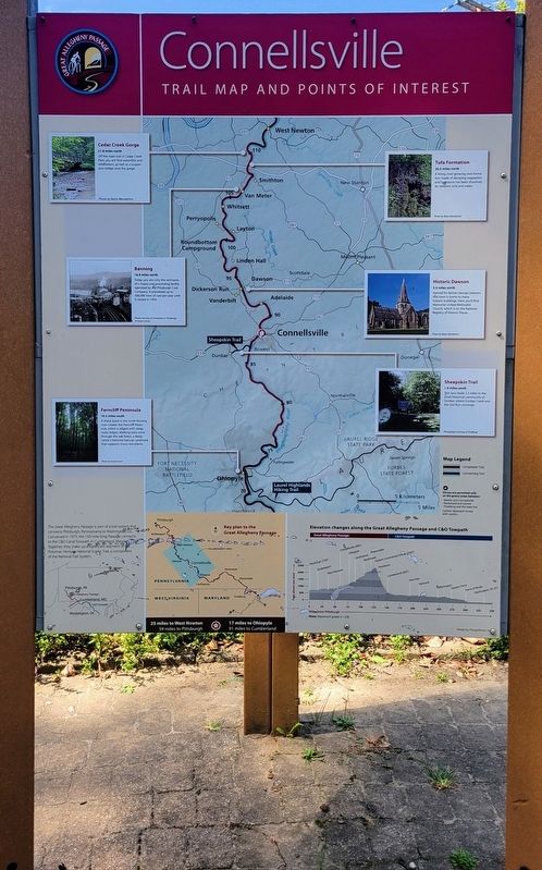 Connellsville Marker. Click for full size. Connellsville Marker image. Click for full size.