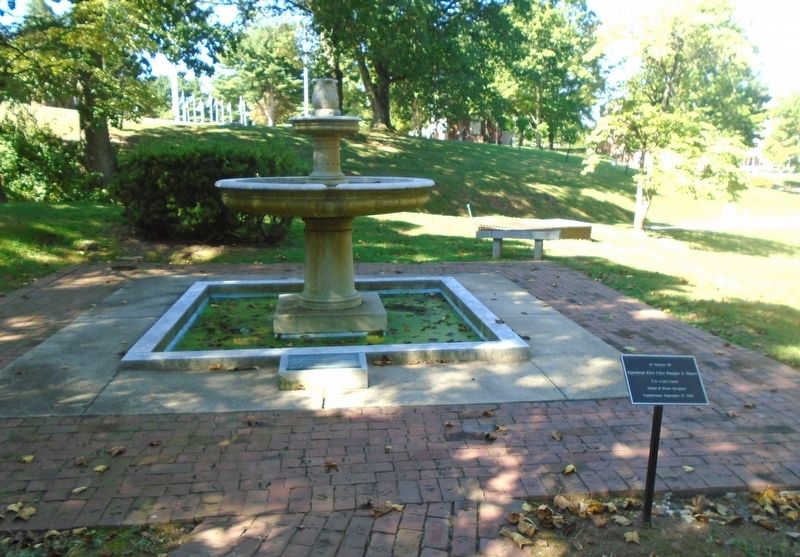 The James E. Staudinger Coast Guard League Memorial Fountain and Markers image. Click for full size.