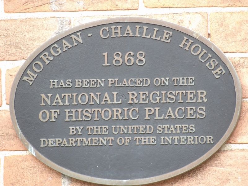 Morgan-Chaille House Marker image. Click for full size.